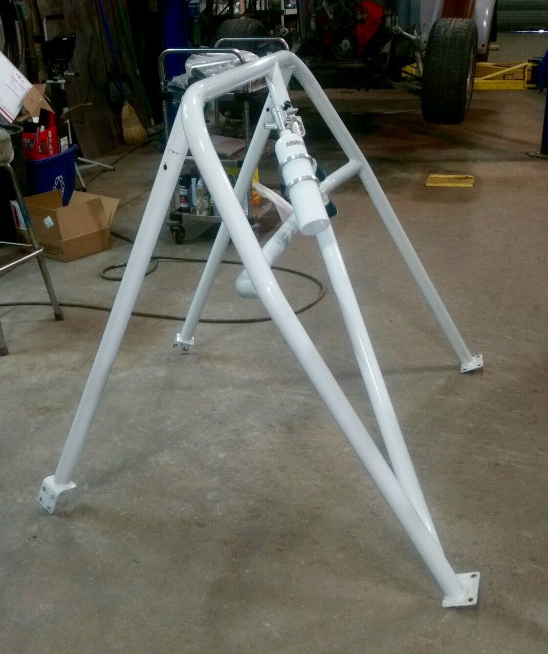 FS AutoPower 4point Roll Cage painted OEM Candy White VW Vortex Volkswagen Forum