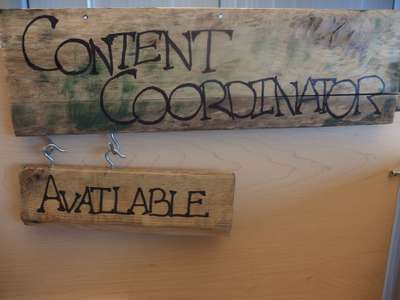 content coordinator sign