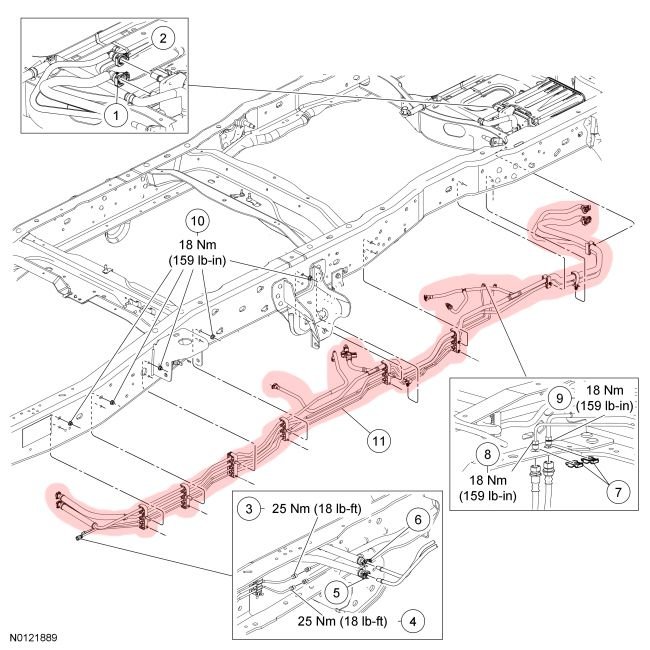 Ford 7 3 Fuel Line Schematic - This Diagram Highlights Where The Fuel Lines Are Located On The Frame Rail Typically Theyre Mounted On The Passenger Side Rail - Ford 7 3 Fuel Line Schematic