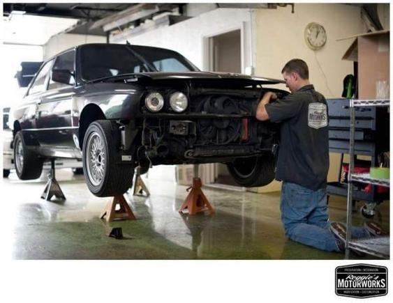 an e30 m3 i was working on, back when i had my shit together