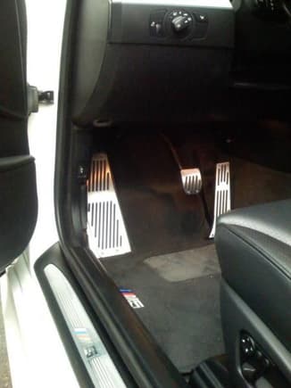 aluminum pedals and footrest