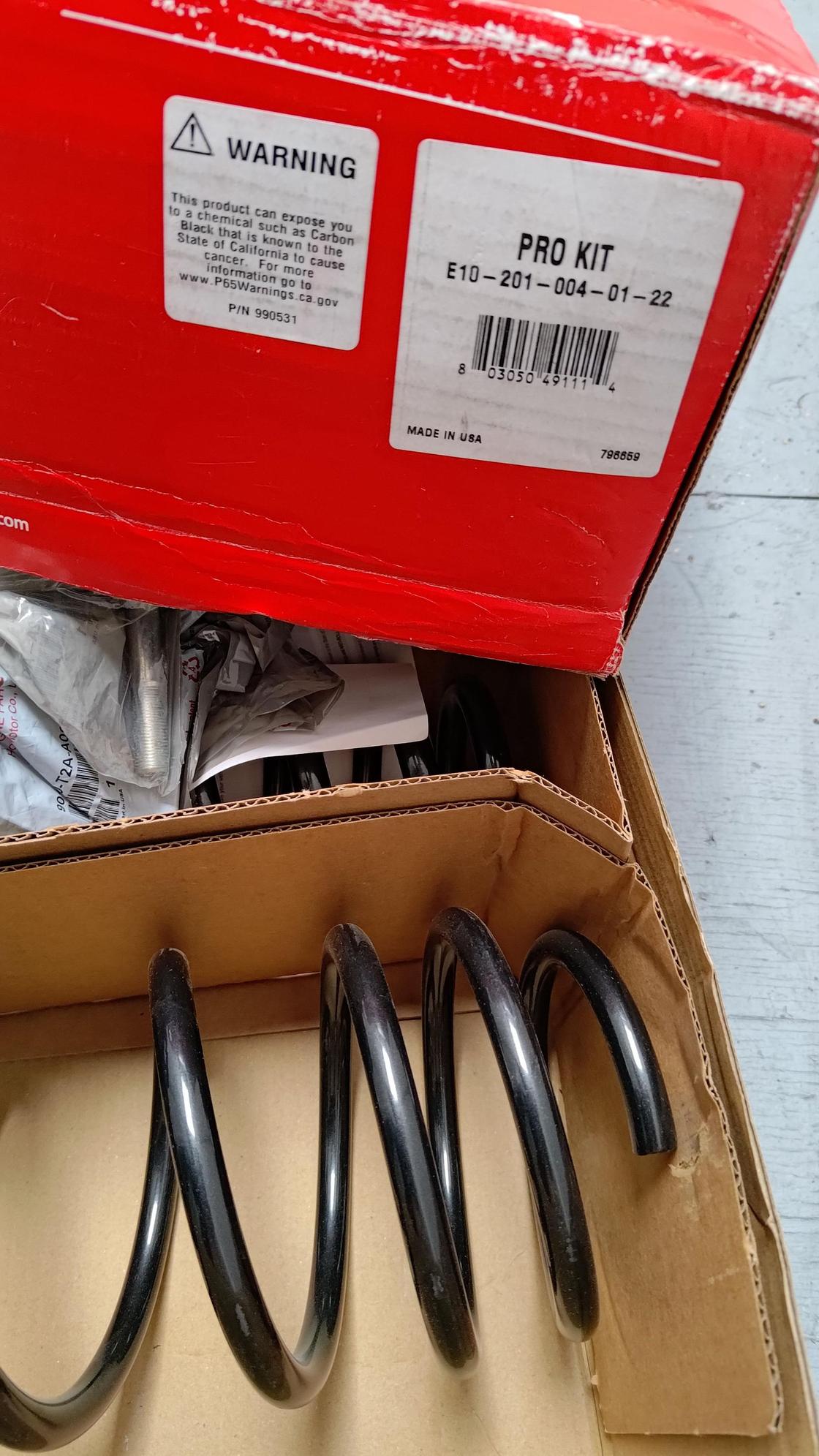 Steering/Suspension - FS:BNIB 3G RDX Eibach Pro-kit Springs w/ coil sleeves AND new bolts E10-201-004-01-22 - New - All Years  All Models - Mill Valley, CA 94941, United States