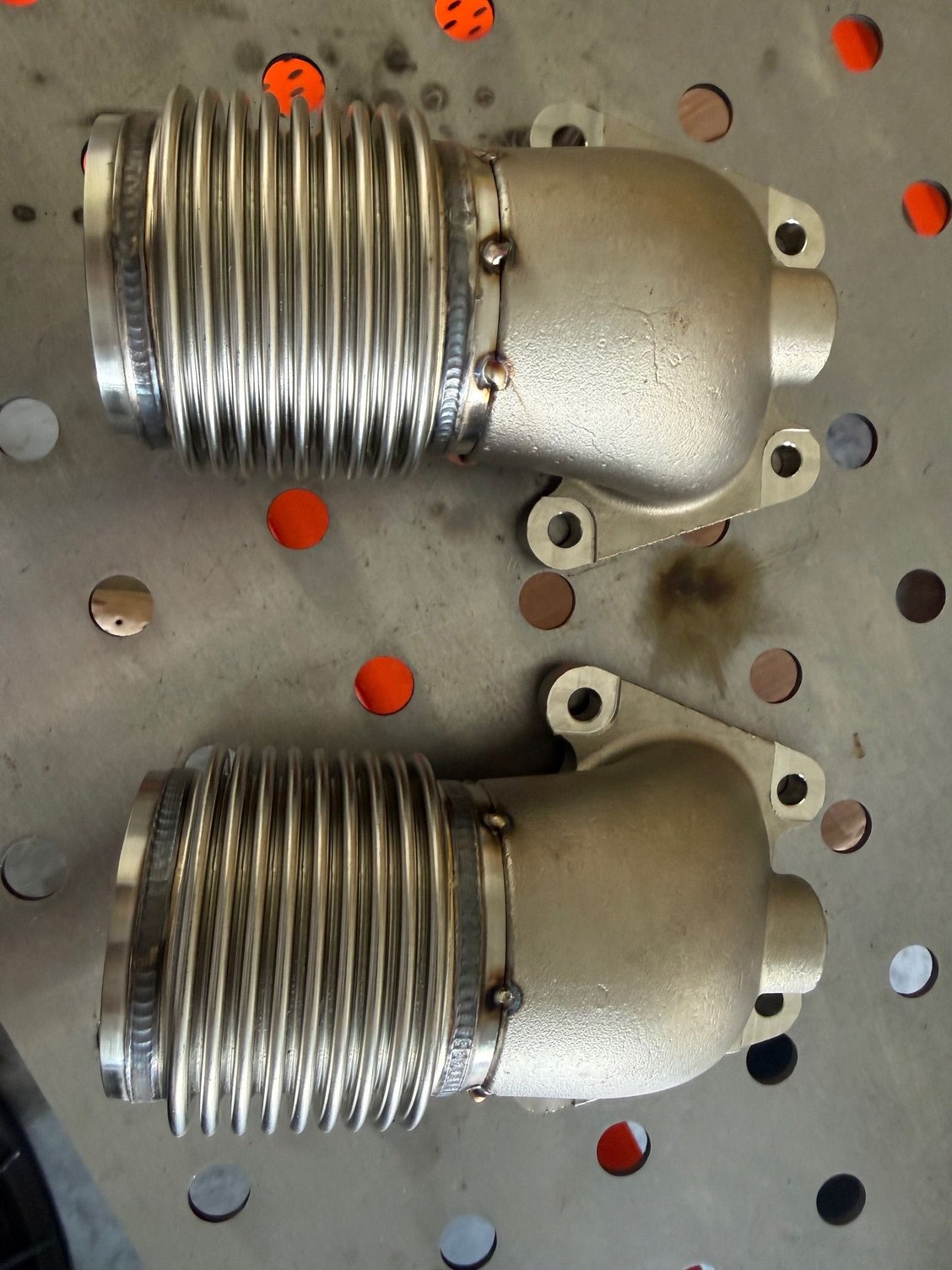 After I realized the manifold starter from P2R is cast stainless I had to redo the tack welds with 309 filler so they dont crack since it is a different material.