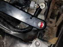 Here I just marked the alignment for the summer position after I re-attached the driver's side arm post-motor replace.