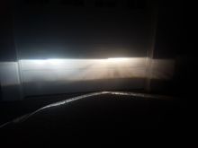 Again stock on the right at 4300 K and aftermarket 5500 K on the left - Definately a cleaner white hue.
