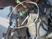 This connection is on the high pressure power steering hose it completely slipped out straight out. best pigtail/ splice idea?