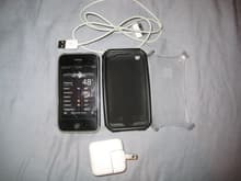 iPhone, case, USB cable, and charger!!!