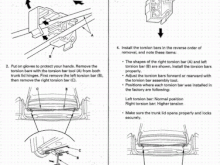 trunk lid torsion bar replacement