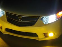 Yellow Ebay LED Fogs