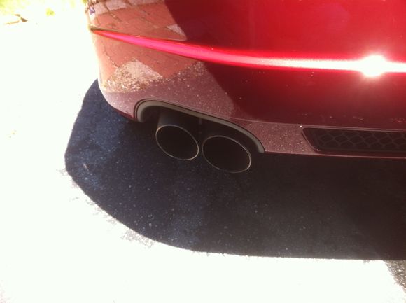 dirty exhaust pipe that previous owner didn't care