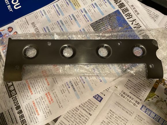 Black chrome coil pack cover $175
