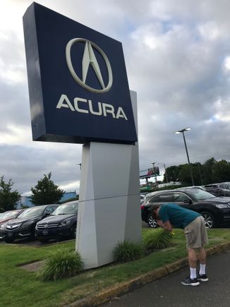 Paid homage to the Acura Gods this morning.