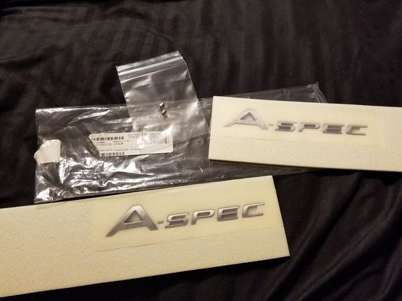 Canadian A-Spec badges, brand new never used, pair