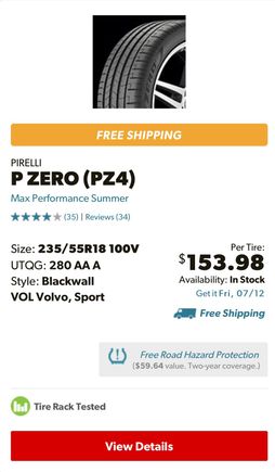 Summer only fun tire for spirited driving