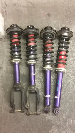 Coilovers ready for install