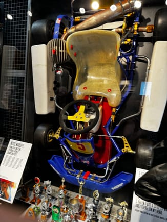 Nigel Mansell's go-kart