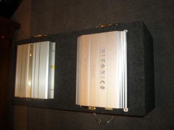 My make shift amp rack