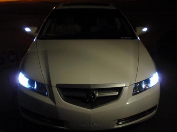 Front View Of Both sides of front and mirror turn signals
