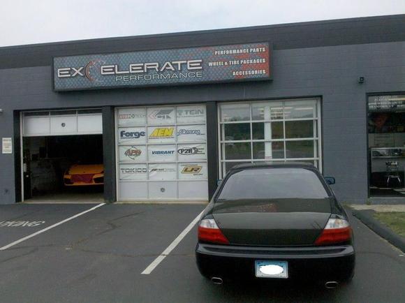 Stopping by Excelerate's store. What's that in the shop?