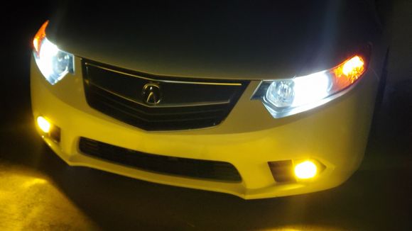 Yellow Ebay LED Fogs