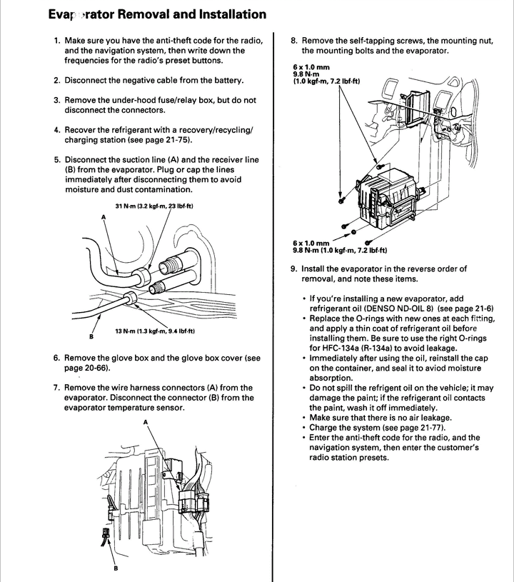 AC Core and Expansion valve replacement AcuraZine Acura Enthusiast