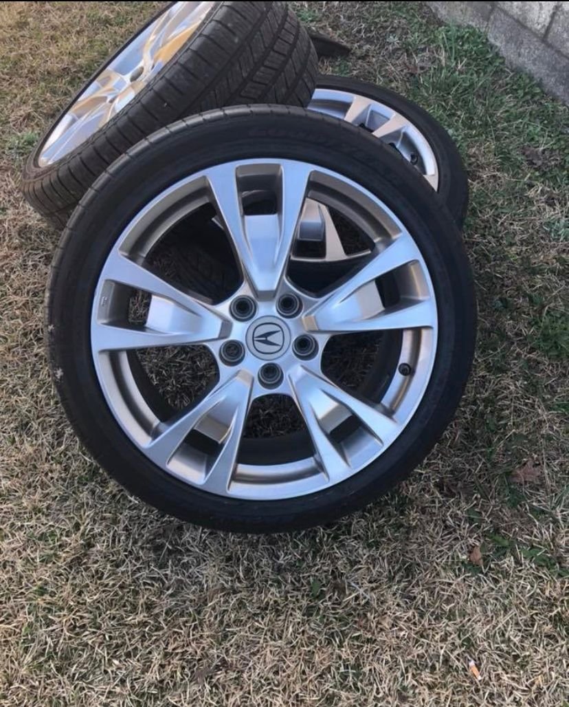 Wheels and Tires/Axles - SOLD: 2009-2014 Acura TL Advance Package 19" Wheels & Tires! 5X120 - Used - 2009 to 2014 Acura TL - 2005 to 2012 Acura RL - Silver Spring, MD 20901, United States