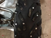 i studded the frt tires with no 8 1/2 inch sheet metal screws