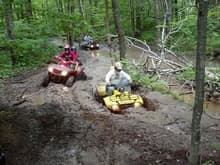 Riding at the Red Top trail in MN