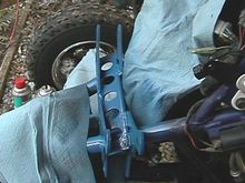 The first MX worthy front lowering kit for the raptor....time to patent and mass produce...LOL                                                                                                          