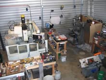 The machine shop area was mainly for hobby use, now its where I earn a living. Its about a mile from the house, old job was about 70 miles away.                                                        