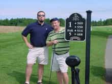 That is me on the left in Canada on a golfing trip.                                                                                                                                                     