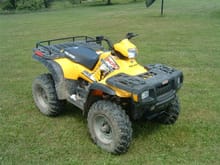 This was my first quad.  It was a good quad but I just wanted more power and speed.  It had 2300 miles on it when I sold it.