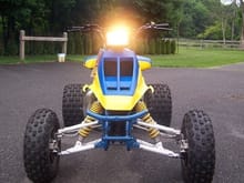 Front shot with headlight on