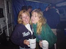 Me (in the green) and Suzy (in the blue) at Pismo... a few Jack Daniels later.. looking our best.. NOT!                                                                                                 