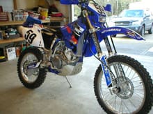 This is my 2004 WR450F with tons of add on goodies. I imported it new from Canada, it didnt have any of the detuned gear the US models did!                                                             