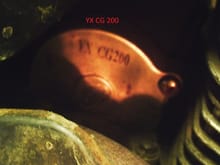 on the starter there is a code &quot;YX CG200&quot;