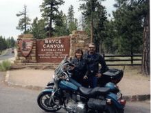Here we are on one of our motorcycle trips.