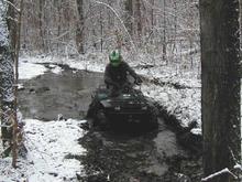 After the first snow fall. Mud isn't quite frozen yet...                                                                                                                                                