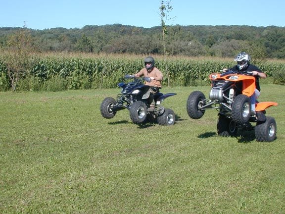 Me and my buddy on his Rappy doing wheelies                                                                                                                                                             