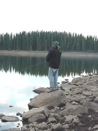 Me hunting some dinner....Ward Lake, CO