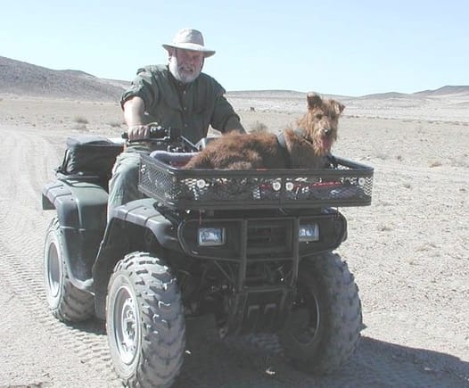 Me and Molly, the Fierce ATV Riding Desert Dog 