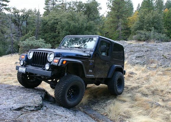 My Jeep flexin. But not even close to flexed out. :D