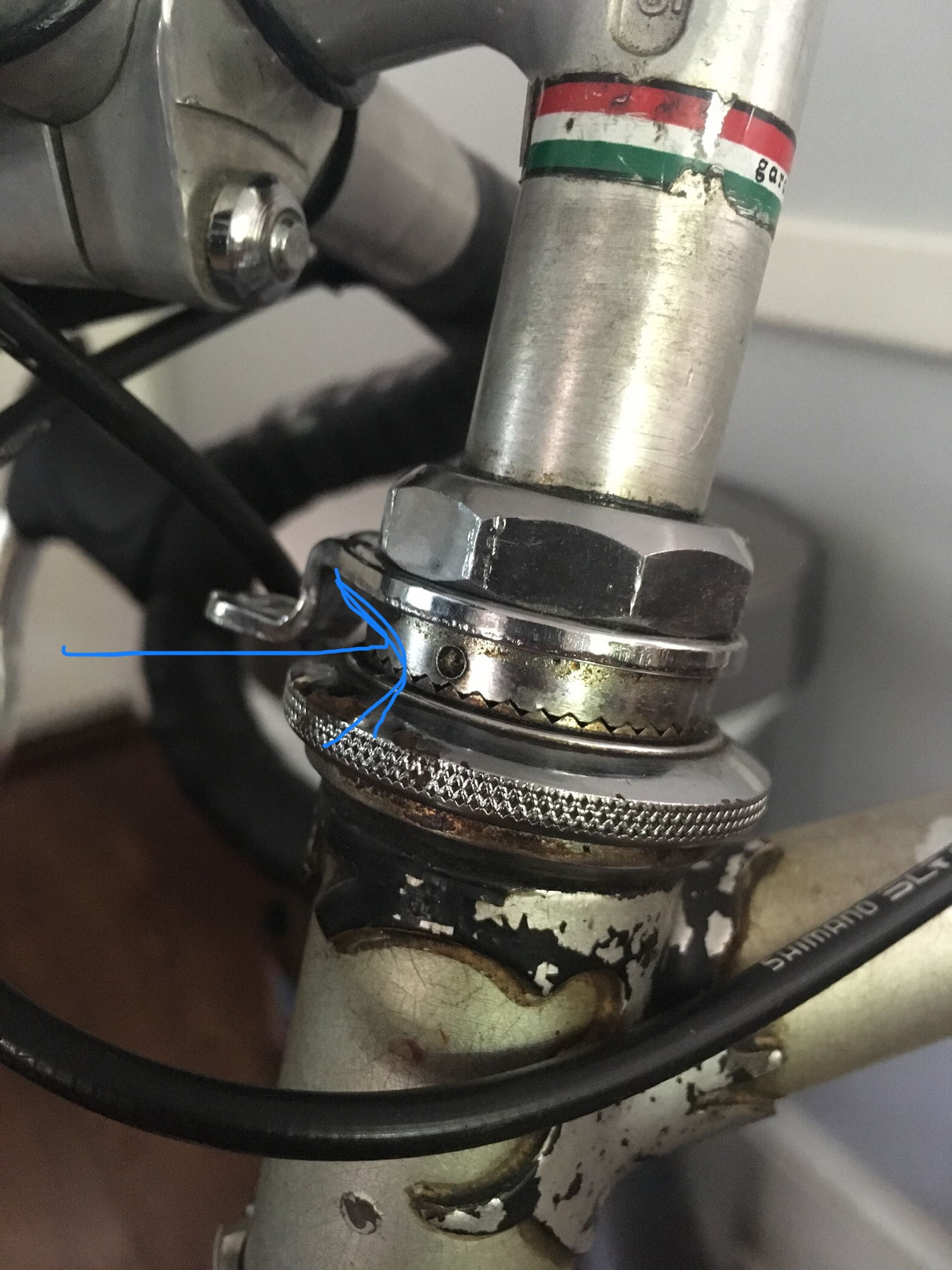 adjusting bike headset