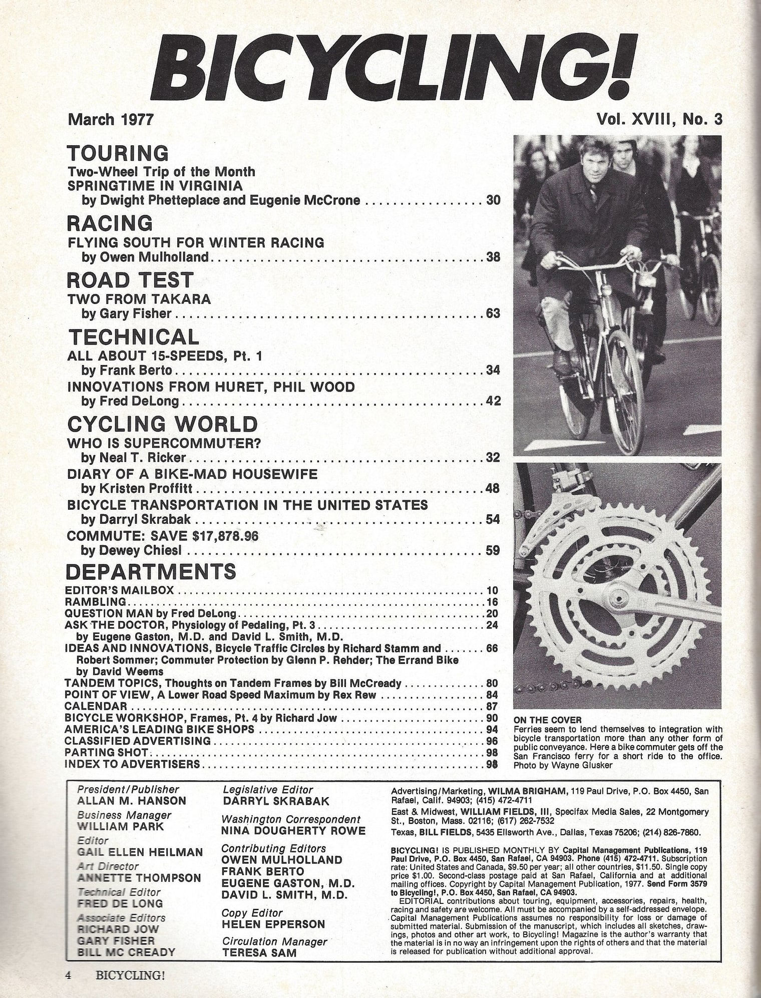 45 Years Ago: March 1977 in Bicycling! magazine - Bike Forums