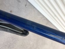 Paint touch ups underside of top tube