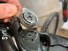 Plastic pins sheared off
