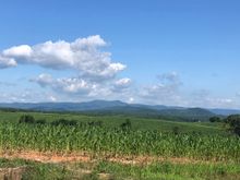 See the Blue Ridge Mountains? I’m on the south side.