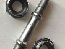 Here is what I am looking for.... this spindle is a Stronglight, marked A132, I think...