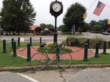 Gitane TdF in downtown Ninety Six, SC the week after Independence Day, 2014