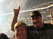 At the concert fun times. 